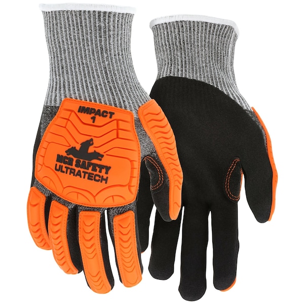 Mcr Safety Gloves, UltraTech Stitched A4, Black SFN, XXXL, 12PK UT1952XXXL - main